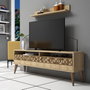 Hanah Home Mueble de TV Line - Oak